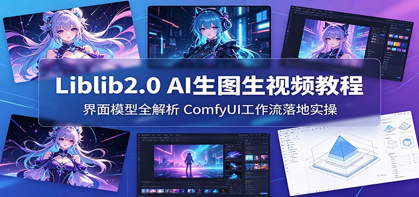 Liblib2.0 AI生图生视频教程：界面模型全解析，ComfyUI工作流落地实操-智点网