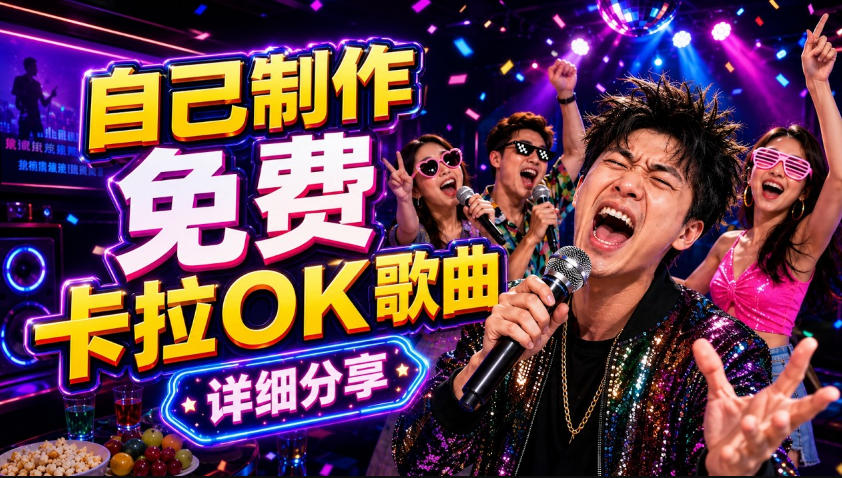 零基础AI制作免费卡拉OK视频教程，从歌曲生成、音轨分离到字幕制作、视频导出，手把手教学-智点网