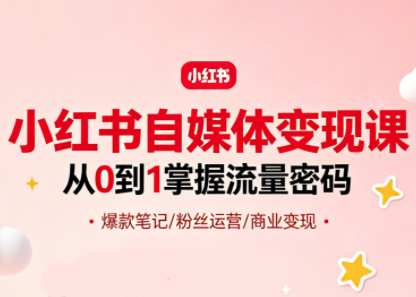 大漂亮·小红书自媒体变现课-智点网