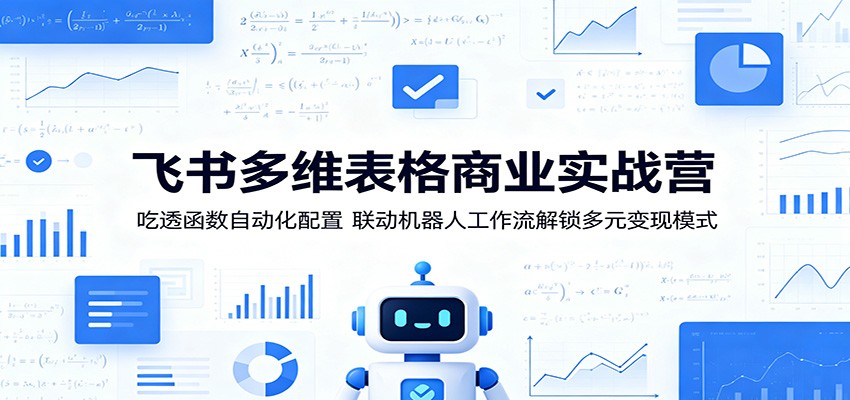 飞书多维表格商业实战营：吃透函数自动化配置，联动机器人工作流解锁多元变现模式-智点网