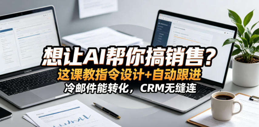 想让AI帮你搞销售？这课教指令设计+自动跟进，冷邮件能转化，CRM无缝连！【原创双语字幕】-智点网