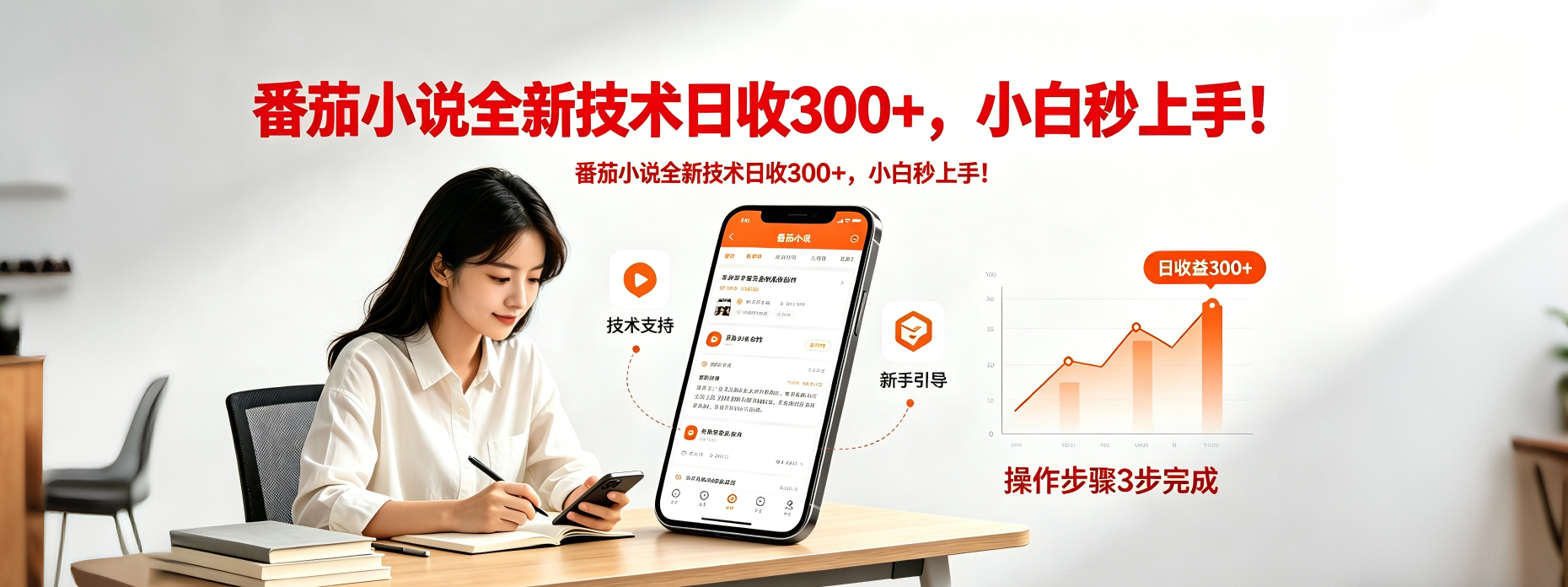 番茄小说全新技术全新玩法！无脑日收300+-智点网