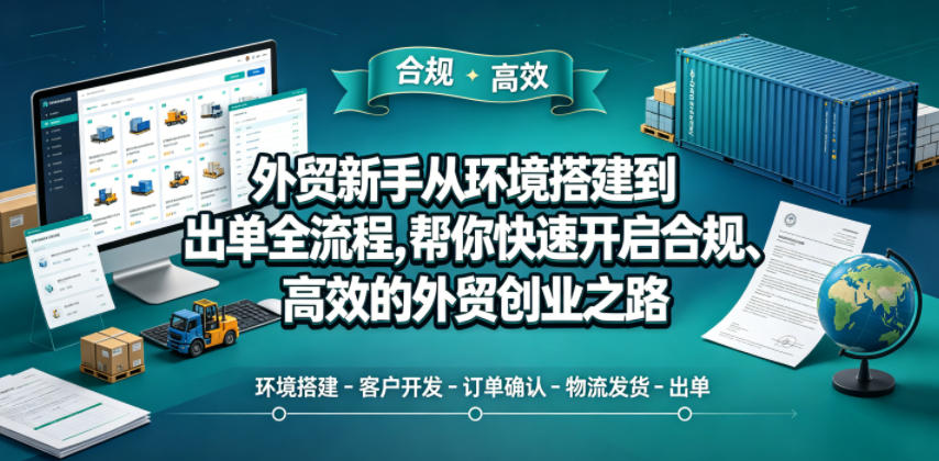 外贸新手从环境搭建到出单全流程，帮你快速开启合规、高效的外贸创业之路-智点网