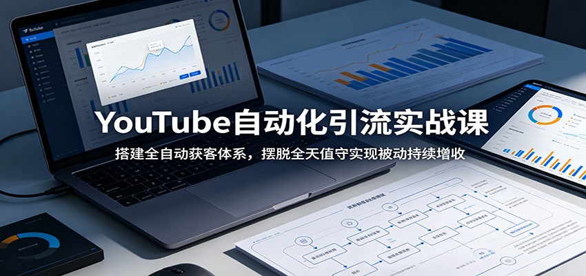 YouTube自动化引流实战课：搭建全自动获客体系，摆脱全天值守实现被动持续增收-智点网