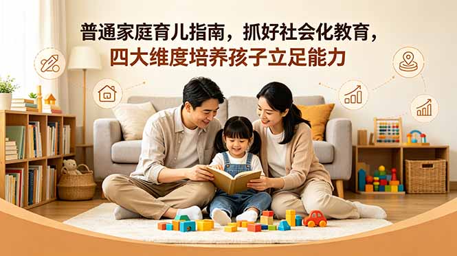 付费文章：普通家庭育儿指南，抓好社会化教育，四大维度培养孩子立足能力-智点网