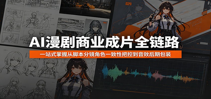 AI漫剧商业成片全链路：一站式掌握从脚本分镜角色一致性把控到音效后期包装-智点网