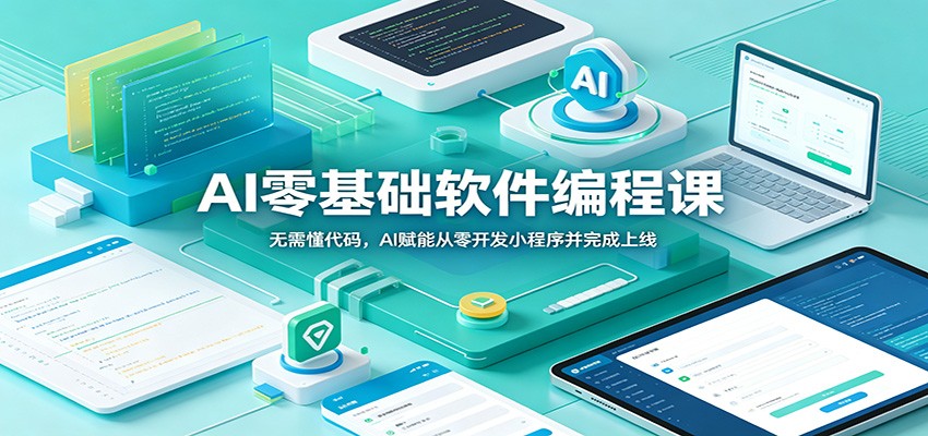 AI零基础软件编程课：无需懂代码，AI赋能从零开发小程序并完成上线-智点网