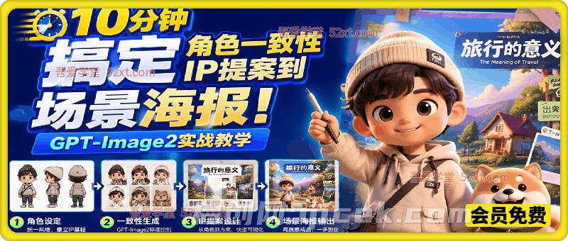 10分钟搞定角色一致性IP提案到场景海报,GPT-Image2实战教学 10分钟搞定角色一致性IP提案到场景海报,GPT-Image2实战教学