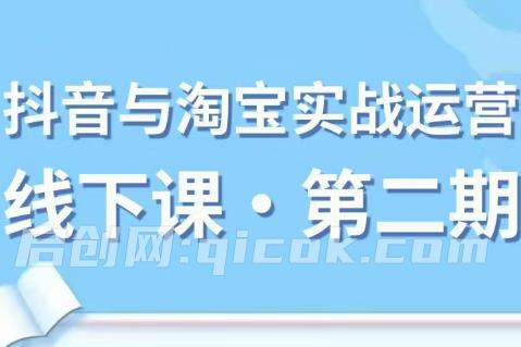 微笑电商-抖音与淘宝实战运营线下课第二期2026年-智点网
