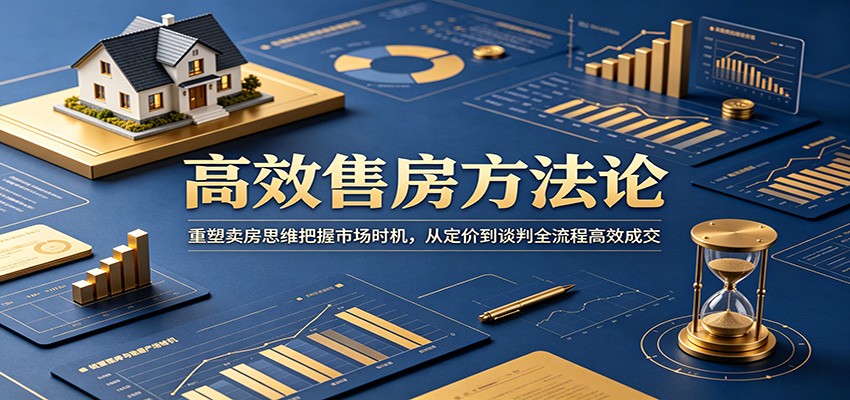 高效售房方法论：重塑卖房思维把握市场时机，从定价到谈判全流程高效成交-智点网