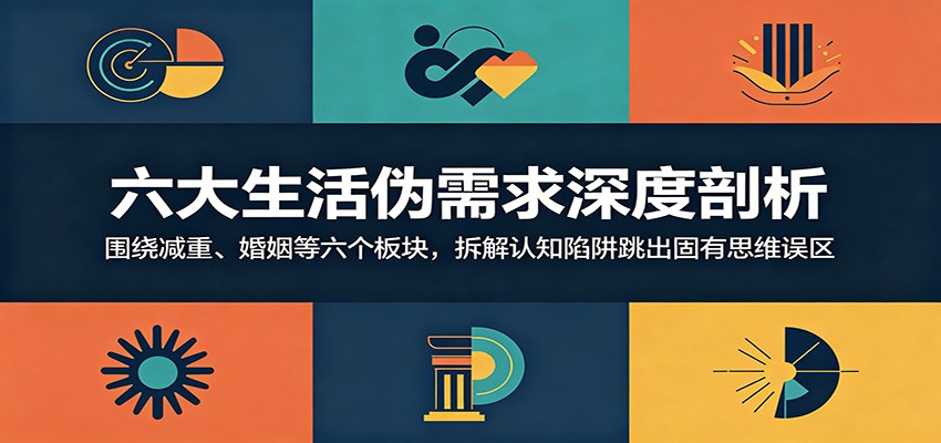 六大生活伪需求深度剖析：围绕减重、婚姻等六个板块，拆解认知陷阱跳出固有思维误区-智点网