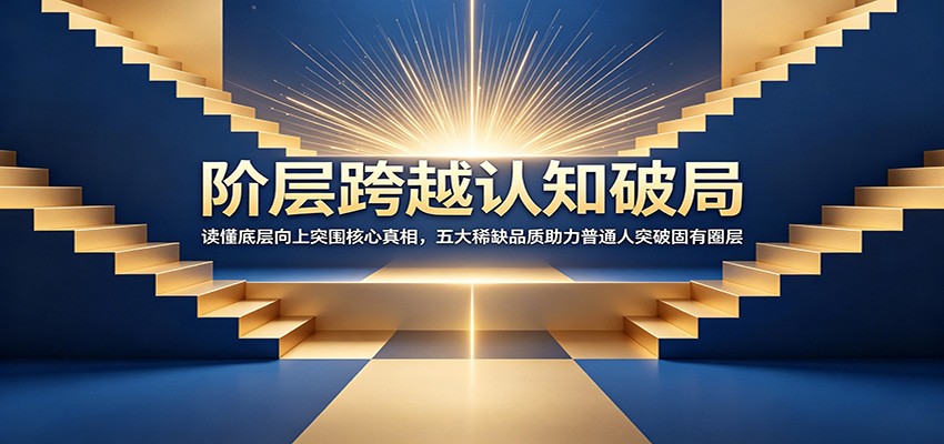 阶层跨越认知破局：读懂底层向上突围核心真相，五大稀缺品质助力普通人突破固有圈层-智点网