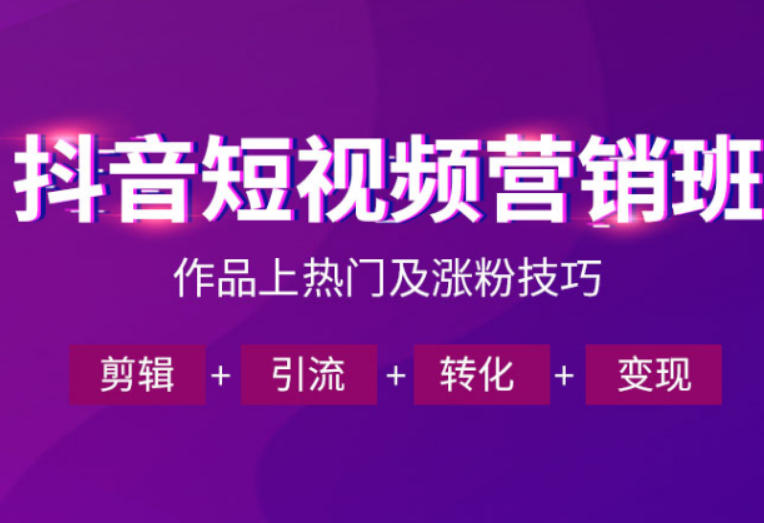 抖音短视频运营班，一门课学会作品上热门及涨粉技巧，引流转化剪辑变现(2026年5月)-智点网