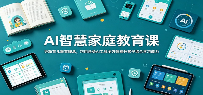 AI智慧家庭教育课：更新育儿教育理念，巧用各类AI工具全方位提升孩子综合学习能力-智点网