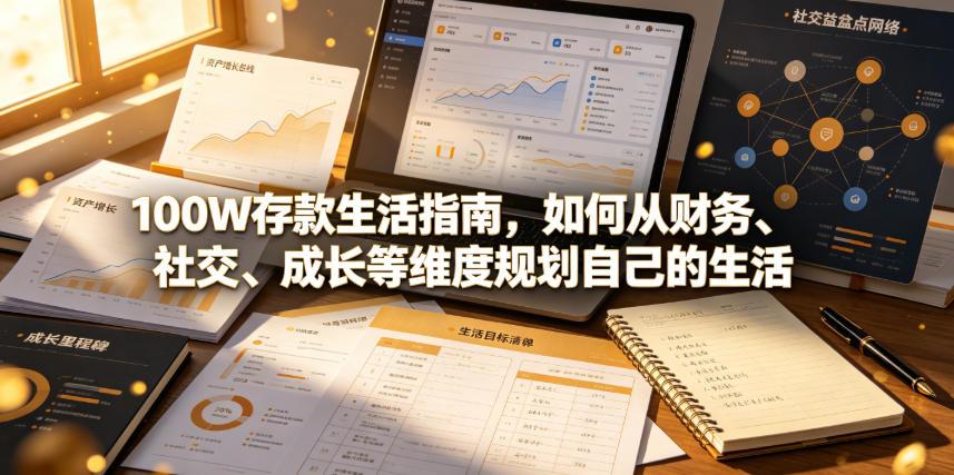 付费文章：100W存款生活指南，如何从财务、社交、成长等维度规划自己的生活-智点网