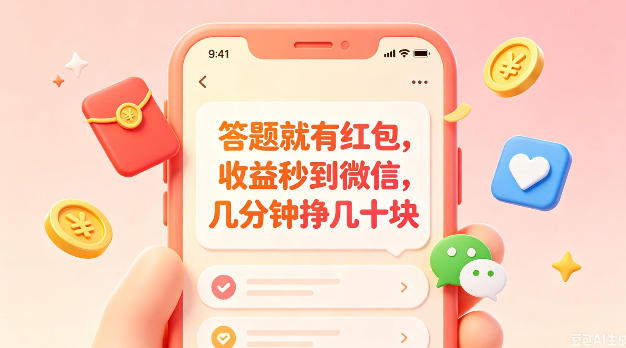 答题就有红包，收益秒到微信，几分钟挣几十块，学生党上班族宝妈都可以玩【揭秘】-智点网