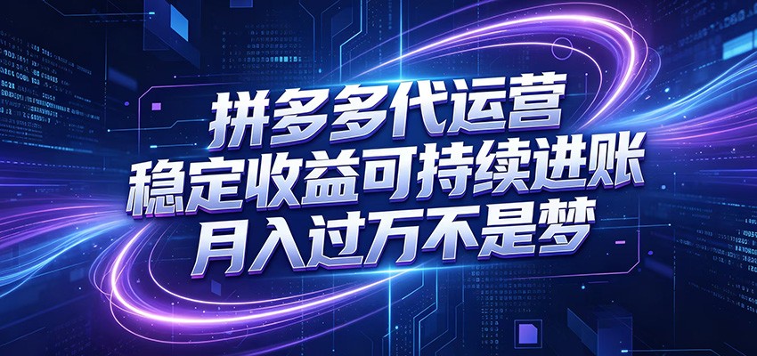 拼多多代运营，小白也能轻松月入过万，真实运营数据可查，全托管代运营-智点网