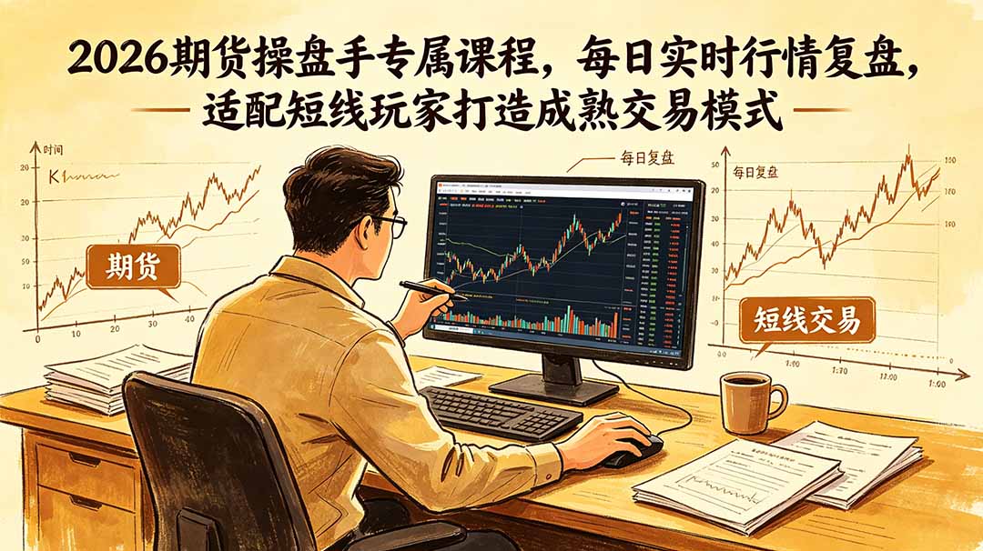 2026期货操盘手专属课程-更新6月，每日实时行情复盘，适配短线玩家打造成熟交易模式-智点网
