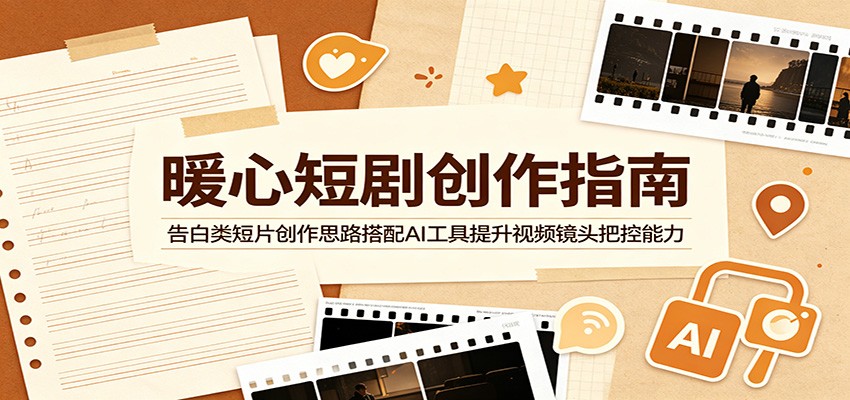 暖心短剧创作指南：告白类短片创作思路搭配AI工具提升视频镜头把控能力-智点网