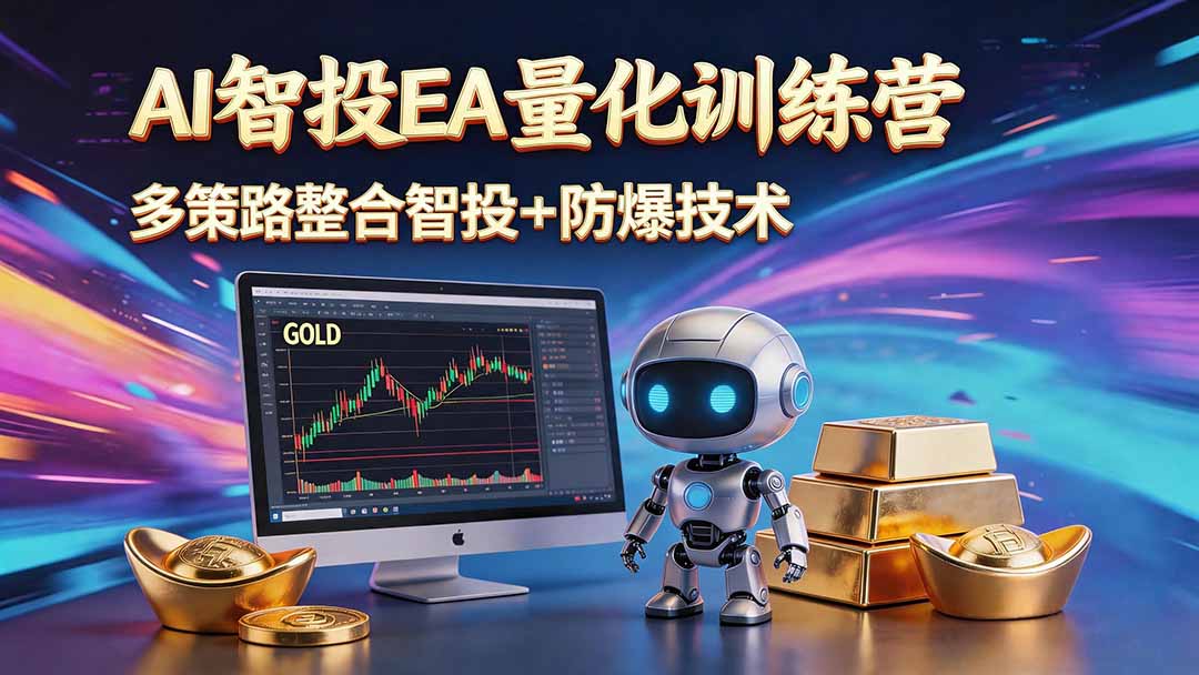 AI智投EA量化运营技术，自动化黄金操盘技术，小白也可以轻松上手日入1000+-智点网