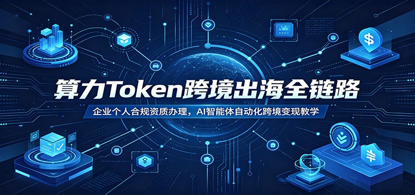 算力Token跨境出海全链路：企业个人合规资质办理，AI智能体自动化跨境变现教学-智点网