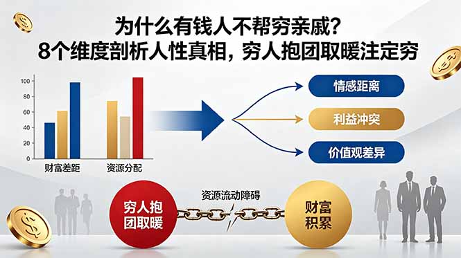 付费文章：为什么有钱人不帮穷亲戚？8个维度剖析人性真相，穷人抱团取暖注定穷-智点网