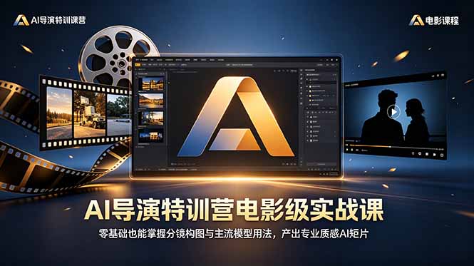 AI导演特训营电影级实战课，零基础也能掌握分镜构图与主流模型用法，产出专业质感AI短片-智点网