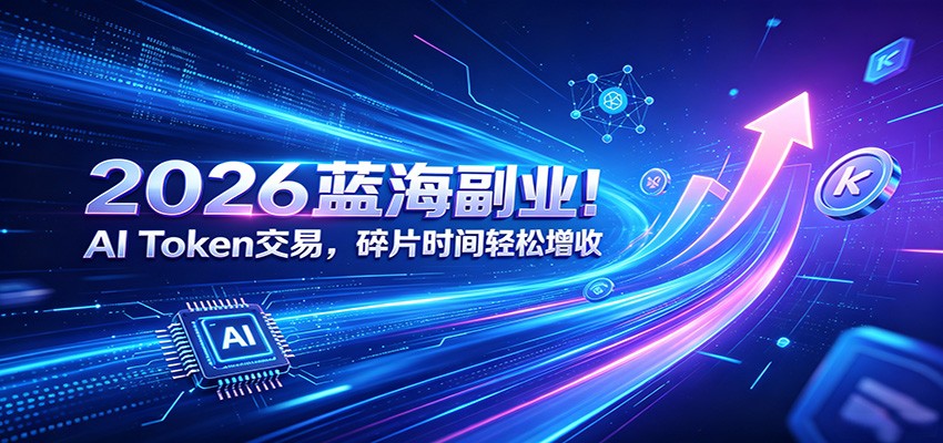 2026蓝海副业！AI Token交易，碎片时间轻松增收-智点网