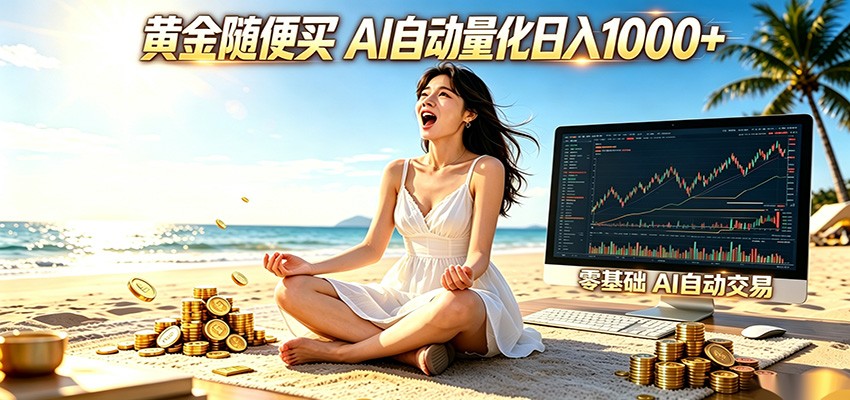 黄金随便买？AI自动外汇量化交易 在家当皇帝 日入1000+-智点网