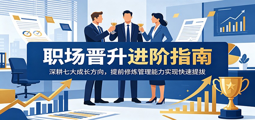 职场晋升进阶指南:深耕七大成长方向,提前修炼管理能力实现快速提拔-智点网