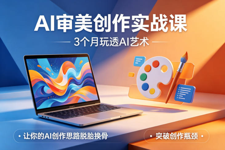 AI审美创作实战课，3个月玩透AI艺术，让你的AI创作思路脱胎换骨，突破创作瓶颈(更新0617)-智点网