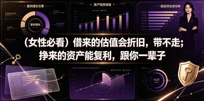 付费文章：(女性必看)借来的估值会折旧，带不走；挣来的资产能复利，跟你一辈子-智点网