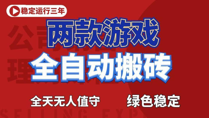 海外游戏全自动搬砖，日入1k+，全天无人值守，绿色稳定！【揭秘】-智点网