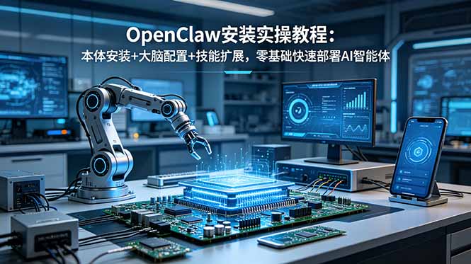 OpenClaw安装实操教程：本体安装+大脑配置+技能扩展，零基础快速部署AI智能体-智点网