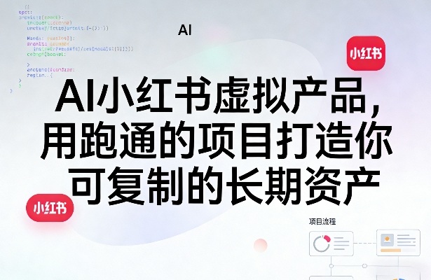 AI小红书虚拟产品，用跑通的项目打造你可复制的长期资产(更新)-智点网
