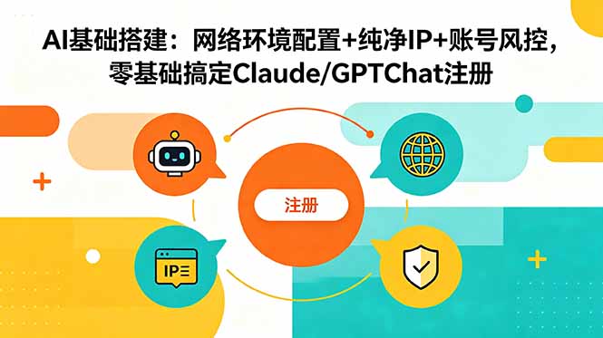 AI基础搭建：网络环境配置+纯净IP+账号风控，零基础搞定Claude/GPTChat注册-智点网