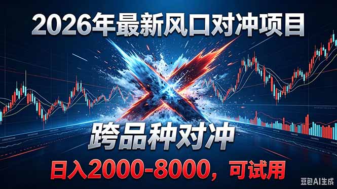 2026创业新风口！最新对冲！跨品种对冲！日收益2000-6000+-智点网