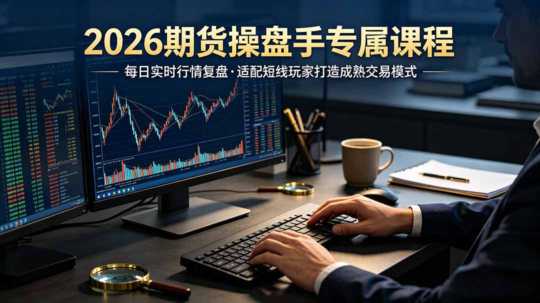 2026期货操盘手专属课程-更新7月11，每日实时行情复盘，适配短线玩家打造成熟交易模式-智点网