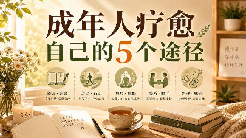 付费文章：成年人疗愈自己的5个途径-智点网