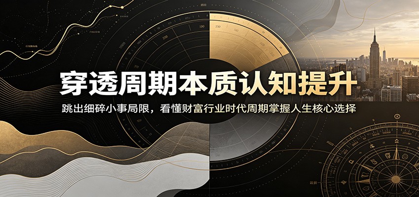 穿透周期本质认知提升：跳出细碎小事局限，看懂财富行业时代周期掌握人生核心选择-智点网