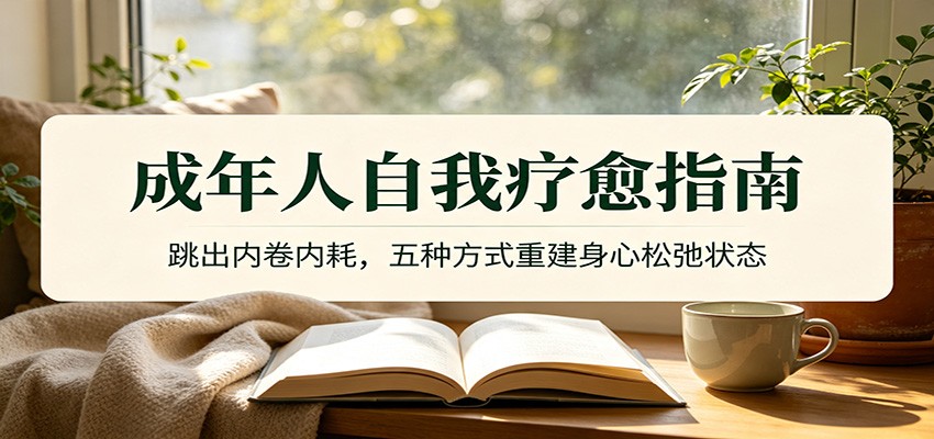 成年人自我疗愈指南：跳出内卷内耗，五种方式重建身心松弛状态-智点网