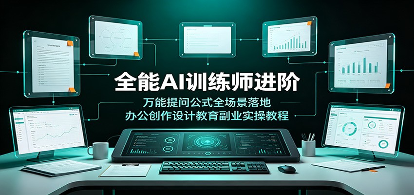 全能AI训练师进阶：万能提问公式全场景落地，办公创作设计教育副业实操教程-智点网