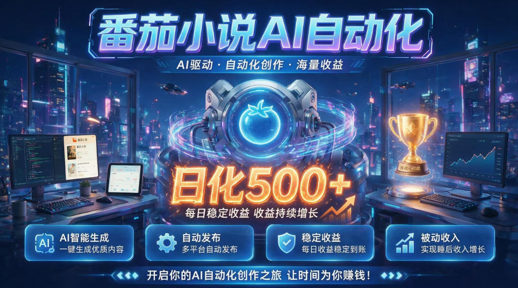 小白可做番茄AI，居家轻创业，每日稳赚500➕，普通人低门槛轻松线上增收【揭秘】-智点网
