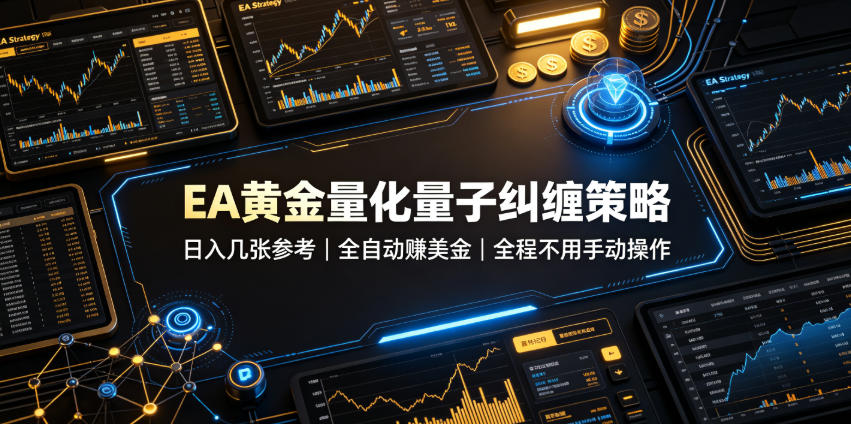 EA黄金量化量子纠缠策略，日入几张，全自动賺美金，全程不用手动操作！【揭秘】-智点网