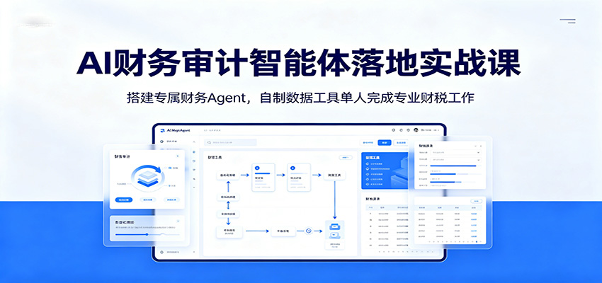 AI财务审计智能体落地实战课：搭建专属财务Agent，自制数据工具单人完成专业财税工作-智点网