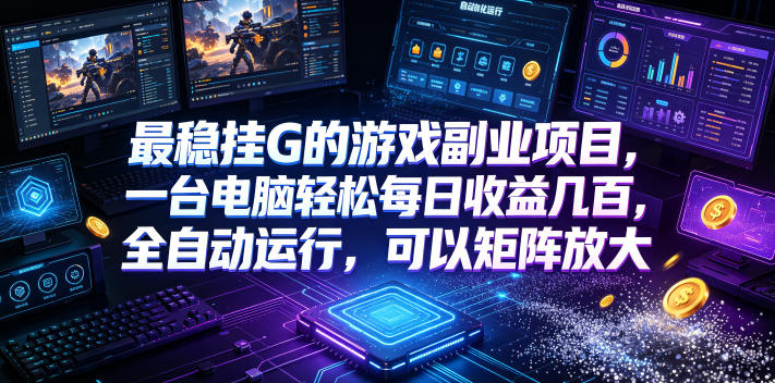 AI游戏全自动挂机项目,单号日入100左右,可矩阵放大!-智点网