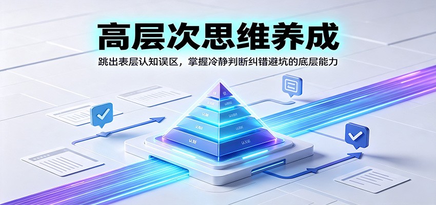 高层次思维养成:跳出表层认知误区,掌握冷静判断纠错避坑的底层能力-智点网