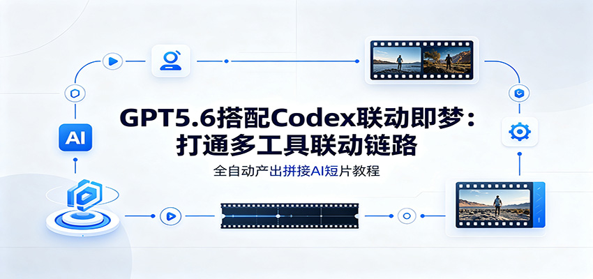 GPT5.6搭配Codex联动即梦：打通多工具联动链路，全自动产出拼接AI短片教程-智点网
