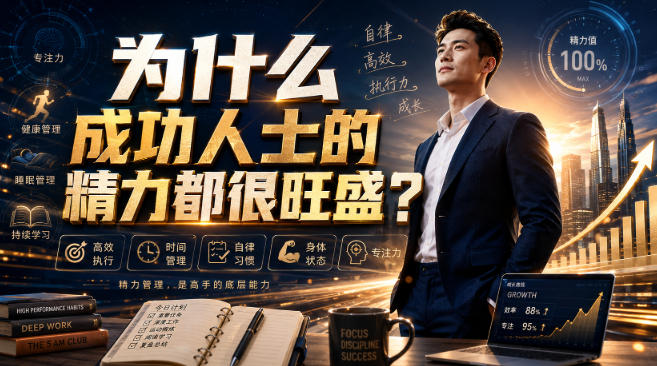 付费文章：为什么成功人士的精力都很旺盛？-智点网