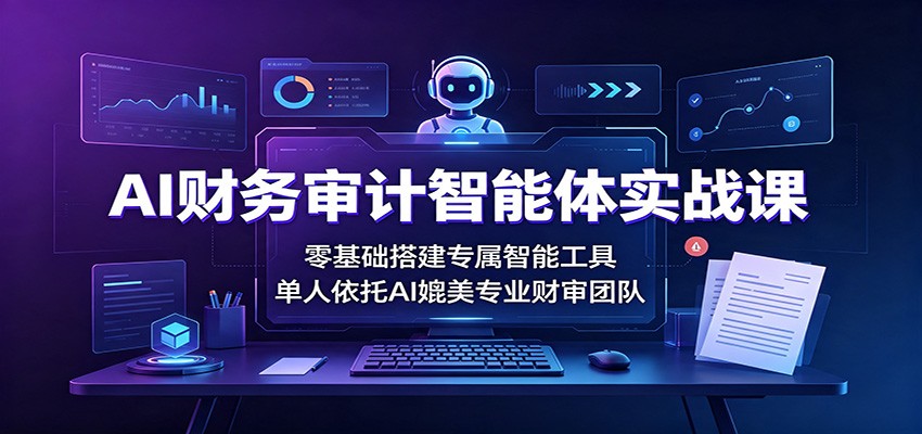 AI财务审计智能体实战课：零基础搭建专属智能工具，单人依托AI媲美专业财审团队-智点网